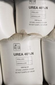 The urea chemical fertilizer